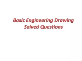 Basic engineering drawing solved question