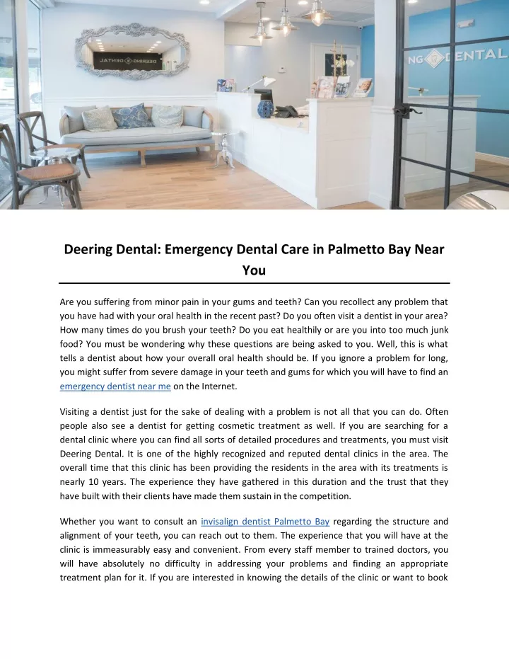 deering dental emergency dental care in palmetto