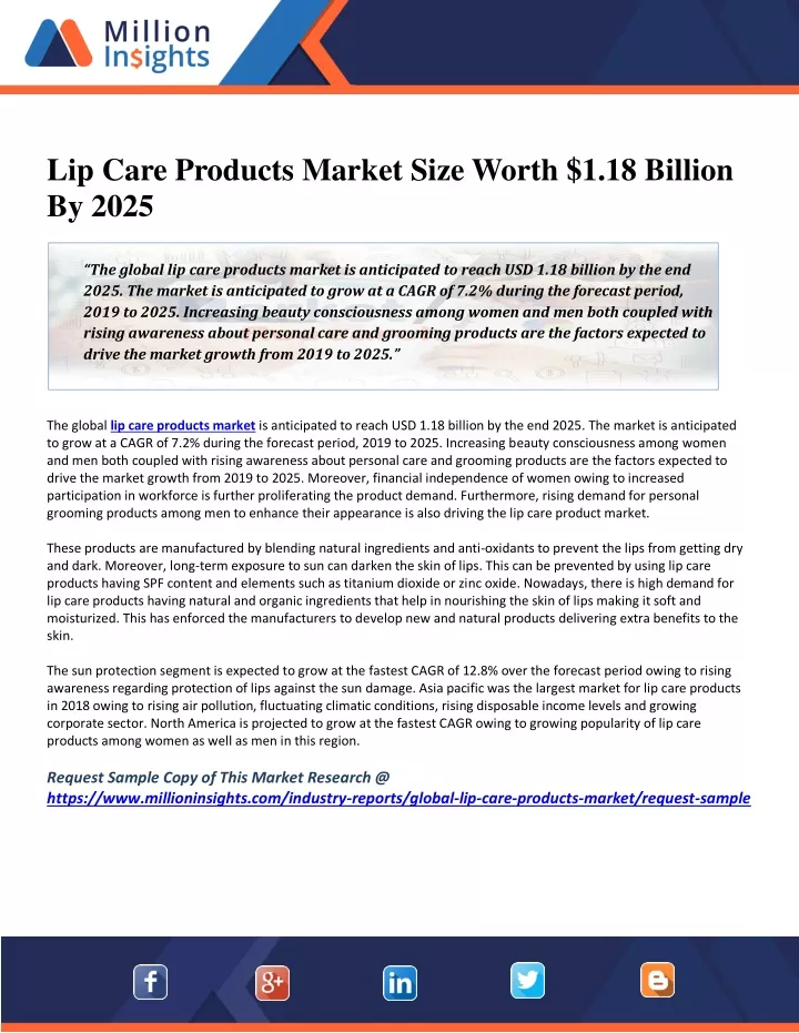 lip care products market size worth 1 18 billion