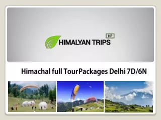 Himachal Tour Packages