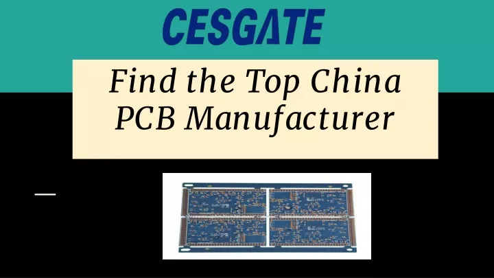 find the top china pcb manufacturer