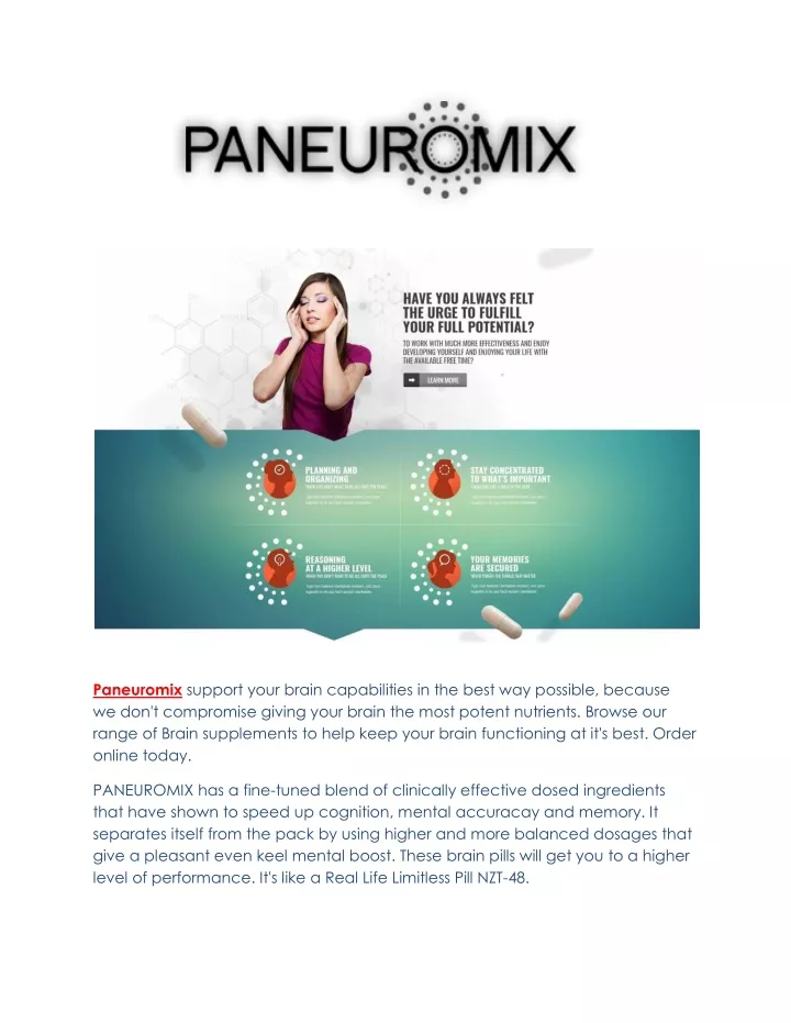paneuromix support your brain capabilities