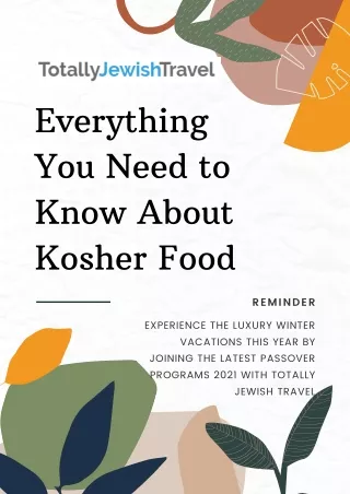 Everything You Need To Know About Kosher Food