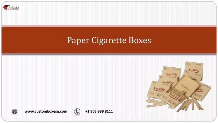 paper cigarette boxes