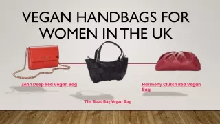 Vegan Handbags for Women in the UK
