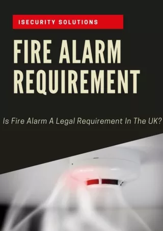 Is Fire Alarm A Legal Requirement In The UK?
