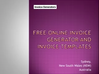 Free Online Invoice Generator And Invoice Templates