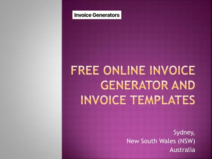 free online invoice generator and invoice templates