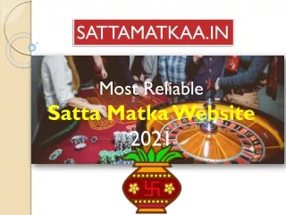 Most Reliable Satta Matka Website in 2021