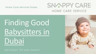 Finding Good Babysitters in Dubai