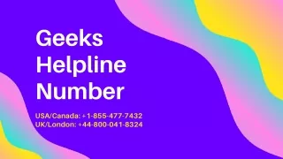 geeks helpline number