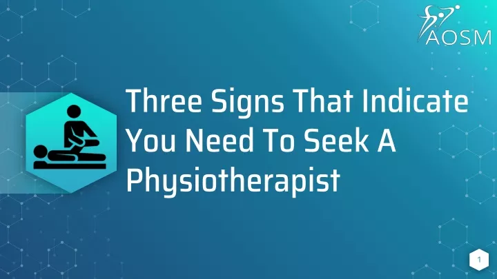 three signs that indicate you need to seek