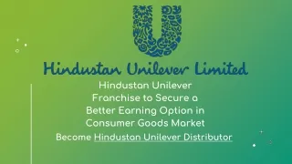 Hindustan Unilever Franchise | Hindustan Unilever distributor near me