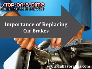 Importance of Replacing Car Brakes