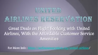 united airlines reservation