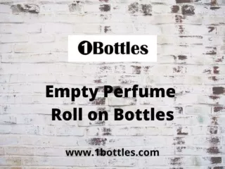 Empty Perfume Roll on Bottles – 1Bottles