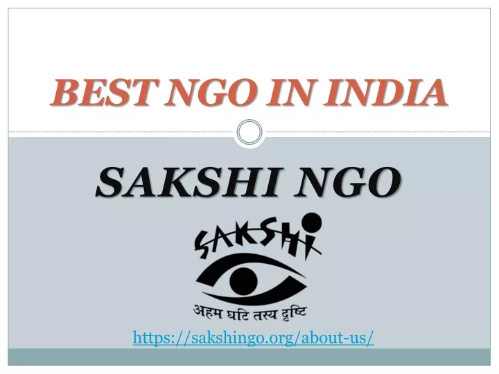 best ngo in india