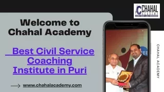 Best Civil Service Coaching Institute in Puri | Chahal Academy