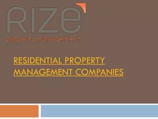 residential property management companies