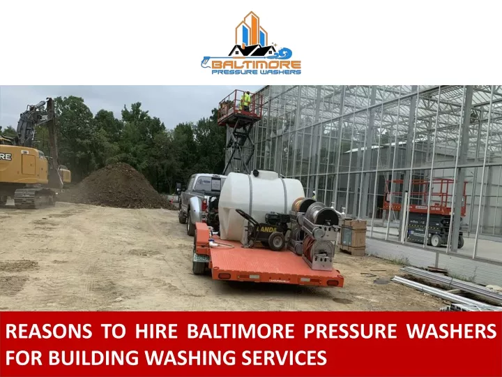 reasons to hire baltimore pressure washers