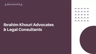 ibrahim khouri lawyers & advocates