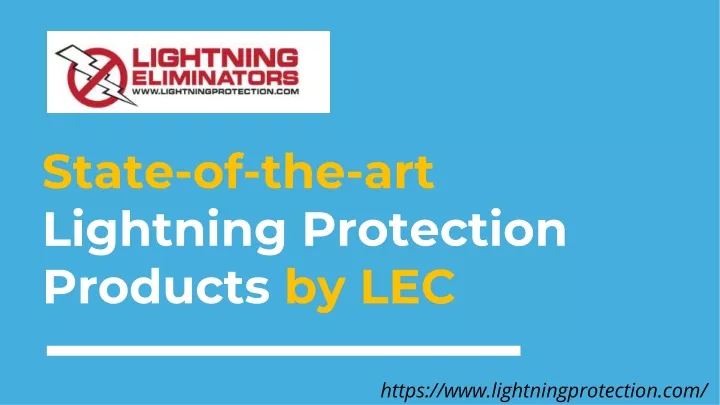 state of the art lightning protection products