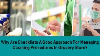 why are checklists a good approach for managing