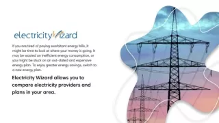 Compare Electricity Providers - Electricity Wizard