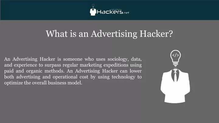 what is an advertising hacker