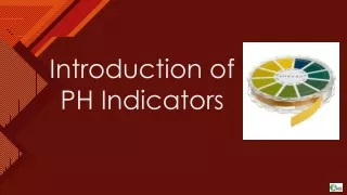 introduction of ph indicators