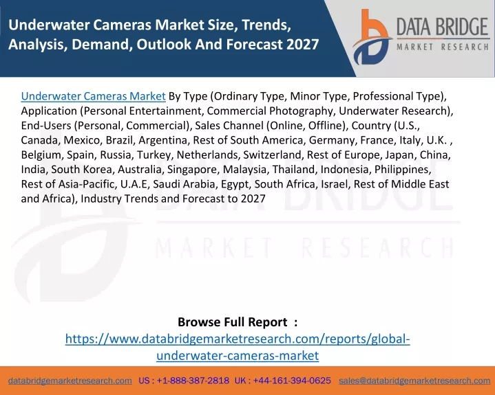 underwater cameras market size trends analysis