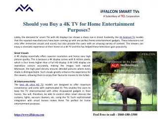 iffalcon smart tvs