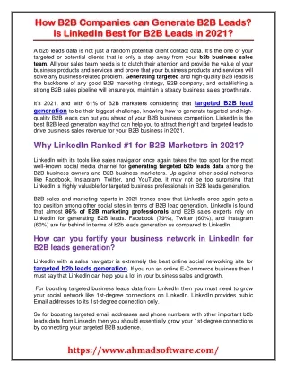 how b2b companies can generate b2b leads