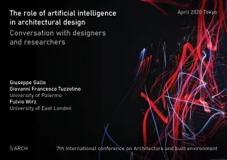 Architectural design and artificial intelligence