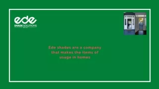 Ede shades are a company that has made sail shades an iconic product