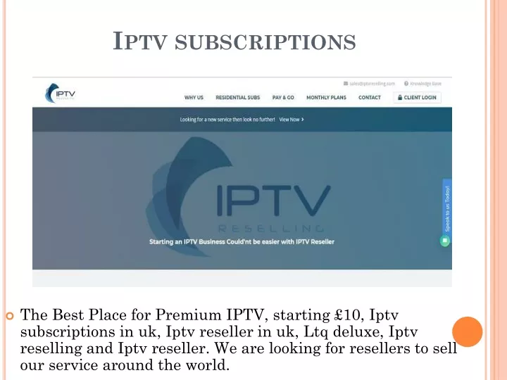 iptv subscriptions