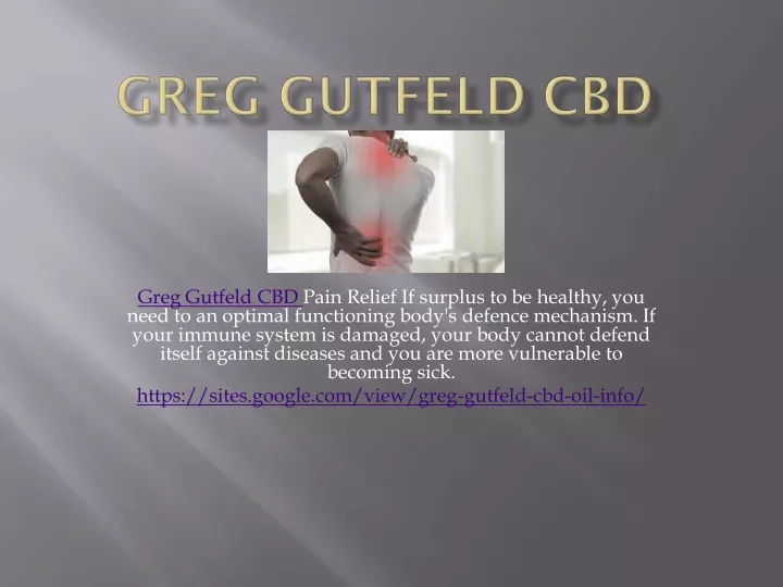 greg gutfeld cbd pain relief if surplus