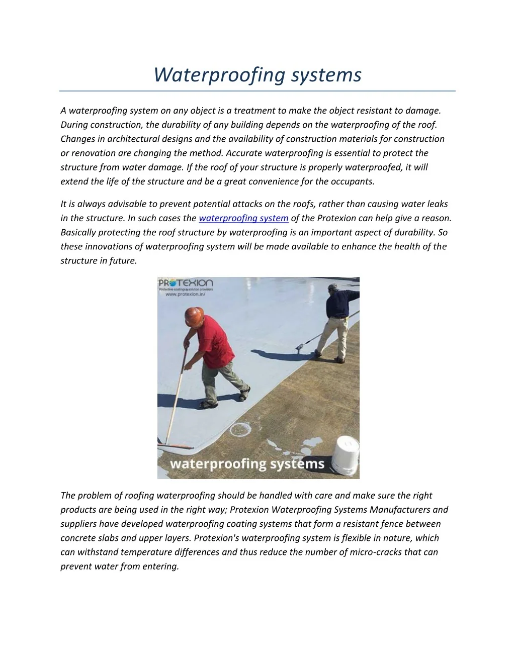 PPT - Waterproofing systems PowerPoint Presentation, free download - ID ...