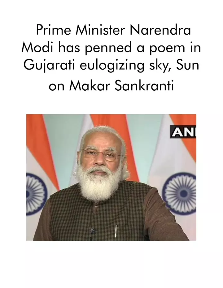 prime minister narendra modi has penned a poem