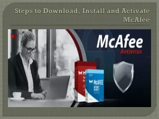steps to download install and activate mcafee
