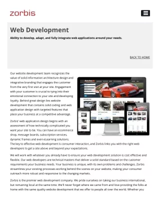 web development