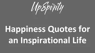Happiness Quotes for an Inspirational Life