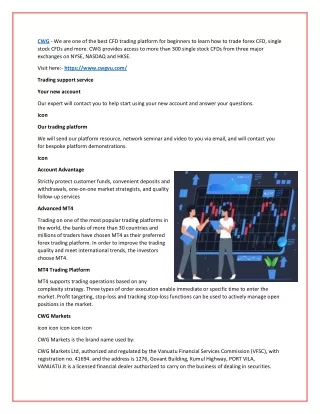 cwg we are one of the best cfd trading platform