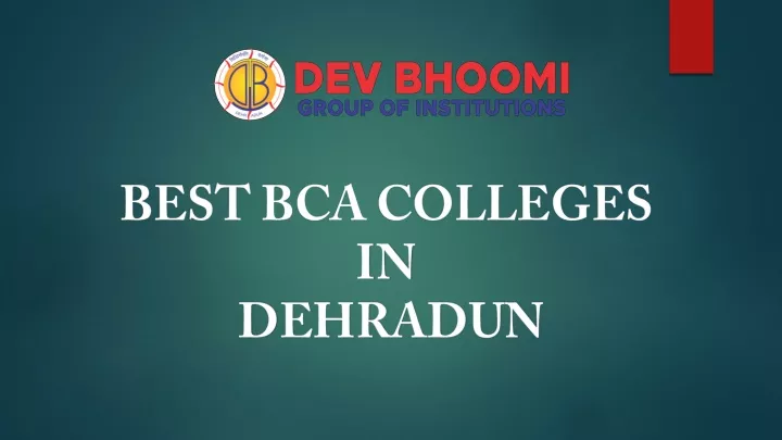 best bca colleges in dehradun
