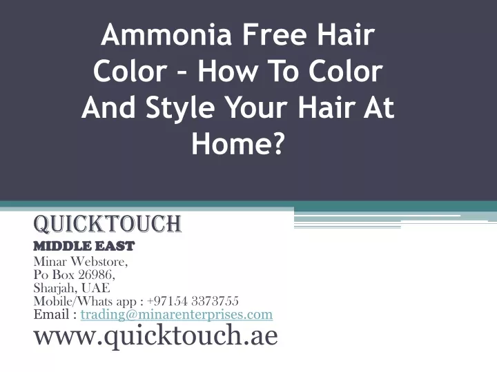 ammonia free hair color how to color and style your hair at home