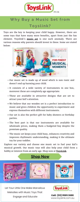 why buy a music set from