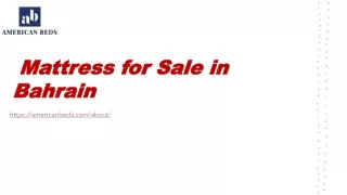 mattress for sale in bahrain