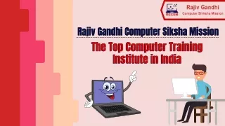 Best Computer Training Center In India - RGCSM