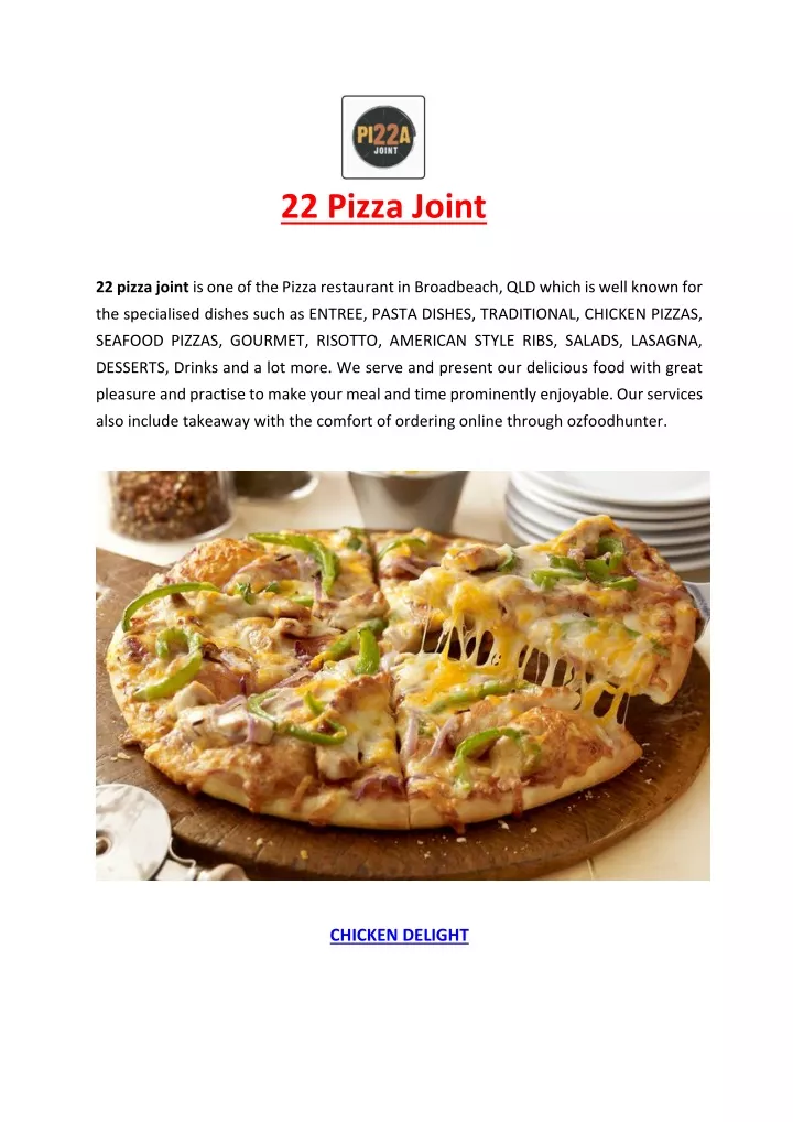 22 pizza joint