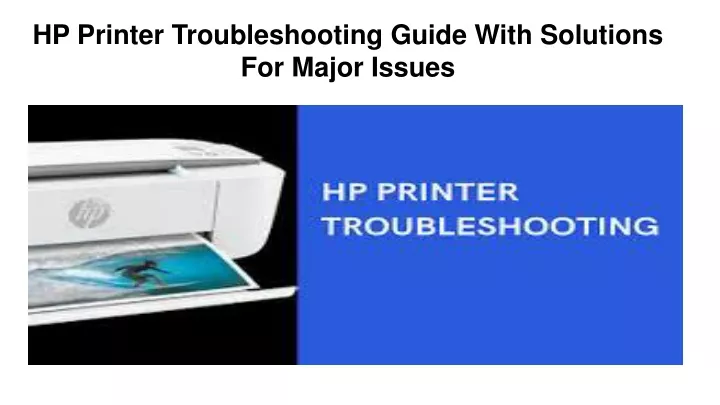 hp printer troubleshooting guide with solutions
